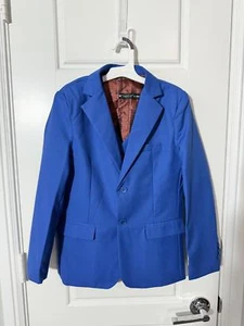 YuanLu Boys Suits for Kids Size Royal Blue Solid Blue 3 Pieces - Picture 1 of 5