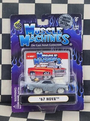 Muscle Machines Raw Chase 67 Chevy Nova Diecast Model 20 Yrs Before Oz Wheels - Image 1 of 2