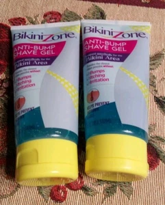 Lot Pack of 2 Bikini Zone Anti Bump Shave Gel for Sensitive Areas 5oz - Picture 1 of 4