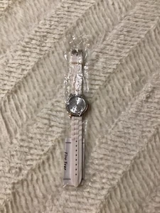 Weiße Silikon Gerüchte Armbanduhr Neu Shinny Strass Big Face Uhr Ungetestet - Bild 1 von 4