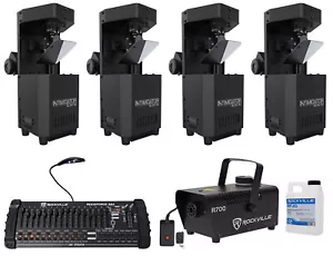 (4) Chauvet Intimidator Scan 110 Compact Scanner Lights+DMX Controller+Fogger - Picture 1 of 12
