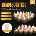 24-96 PCS LED Flameless Tea Light Tealight Candle Wedding Decor Battery Include
