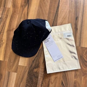 SATISFY RUNNING Lightweight Cap For Running Paint Splattered Navy Hat RARE - Picture 1 of 11