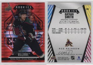 2022-23 Upper Deck Allure Rookies Red Rainbow Nathan Smith #128 Rookie RC
