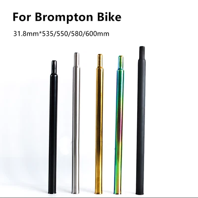 Bike Seatpost Titanium Alloy Bicycle Seat Post MTB Bike Seat Tube Saddle Pole - Image 1 of 4