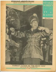 Forrest Tucker in The Music Man Robert Culp July 10 1960 TV Magazine PB1 - Picture 1 of 1