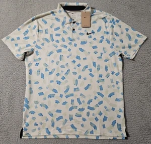Nike TourDri-FIT Golf Polo Shirt Print Brush FD5735-072 Men's Size Large NWT - Picture 1 of 8