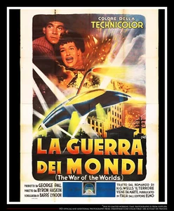 THE WAR OF THE WORLDS Italian 4SH Vintage Movie Poster Original 1953 - Picture 1 of 7