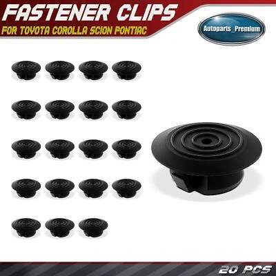 Clip de retención de moldura basculante de nailon de 22 mm 20 piezas para Toyota Corolla Scion Pontiac Foto 1 de 4