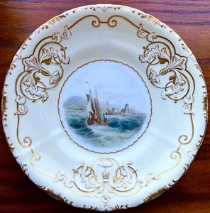 1x Antique 1830s Copeland & Garrett Bone China Plate Hand Painted Scene 9.4” VGC - Picture 1 of 10