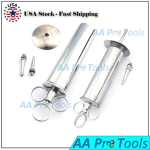 2 Stück Premium 4 Unzen & 6 Unzen Ohrspritze Wachsentferner Chirurgische Veterinärinstrumente - Bild 1 von 2