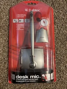 New Labtec Desk Mic 534 PC Desktop Microphone with Mute Switch Skype Certified - Picture 1 of 3