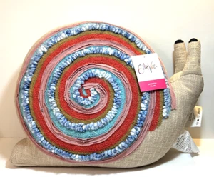 EttaVee Multicolor Snail Shaped Throw Decorative Pillow - Picture 1 of 12