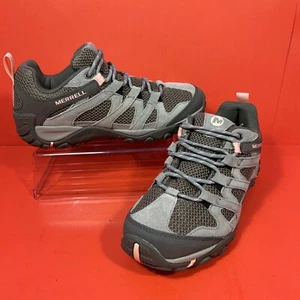 New Women Merrell J033034 Alverstone Hiking Shoes Low Size 9- Aluminum - Picture 1 of 10