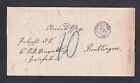 Germany 1882 Stampless Folded Letter Zwiefalten To Reutlingen With Contents