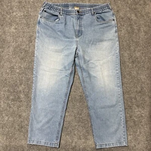 Vintage Haband Casual Joe Jeans Men's 42M Relaxed Fit Elastic Waist Light Blue - Picture 1 of 8