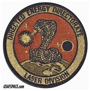 AIR FORCE RESEARCH LABORATORY -AFRL-DIRECTED ENERGY DIRECTORATE LASER-USAF PATCH - Picture 1 of 3