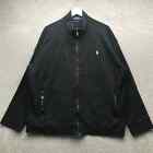Polo Ralph Lauren Jacket Sweater Mens 1XB Full Zip Estate Rib Embroidered Black*