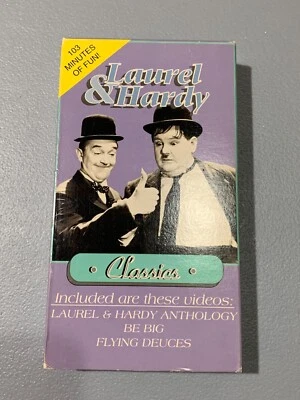 Laurel & Hardy Classics VHS VCR Video Tape Used Utopia Flying Aces - Image 1 of 4