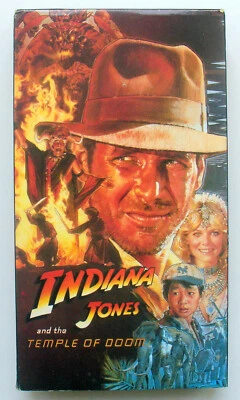 Indiana Jones - Temple Of Doom - VHS - 1989 Release - New Condition - Image 1 of 2