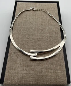 NEW Uno de 50 SER ORIGINAL Rigid Sterling Silver Plated Necklace - Picture 1 of 15