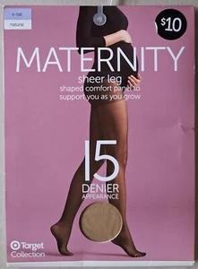 TARGET MATERNITY PANTIHOSE - NEW IN PACK - NATURAL (Flesh) - Size X-TALL - Picture 1 of 2