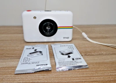 Polaroid Snap 10MP Instant Print Digital Camera White– Tested & Working - Image 1 of 4