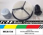 FILTER SERVICE KIT for TOYOTA CRESSIDA MX83 7MGE 3 Litre 6 cyl 10/88-92