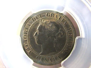 IMPRESIONANTE centavo grande de Canadá 1897, PCGS MS62BN, reina Victoria - Imagen 1 de 9