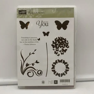 Stampin' Up Hostess Precious Butterflies Set Of 9 Stamps Butterfly - Picture 1 of 20