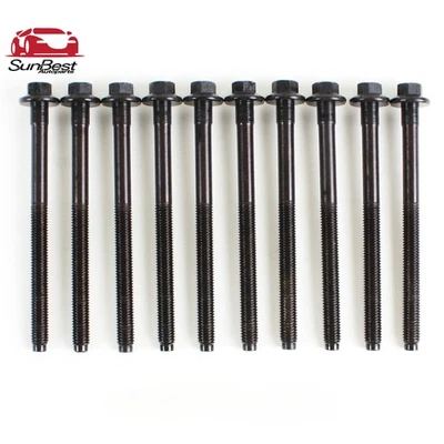 Cylinder Head Bolts For 92-04 Ford Escort Focus Mercury Tracer SOHC 8V 1.9L 2.0L Foto 1 de 3