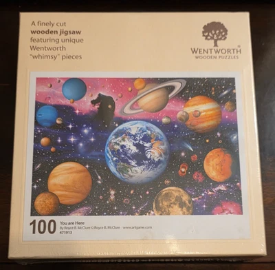 Wentworth 100 Piece Wooden Jigsaw Puzzle - You Are Here - New & Sealed - Image 1 of 4