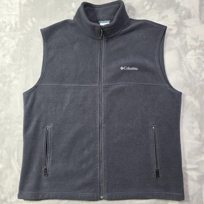 Chaleco Columbia Para Hombre Talla XL Negro Polar Cremallera Completa BOLSILLOS  Foto 1 de 4