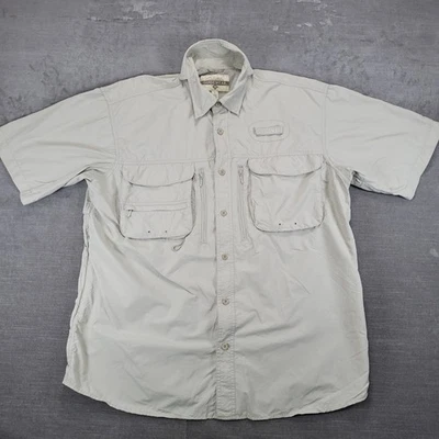 Cabelas Guidewear Mens UPF 40 Short Sleeve Fishing Shirt Size Large - Image 1 of 4