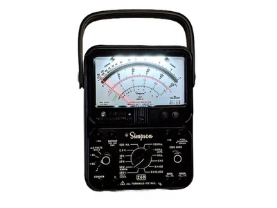 Simpson 260-8P LED PARTICULATE - LED Lighted Particulate Resistant Analog VOM - Image 1 of 2