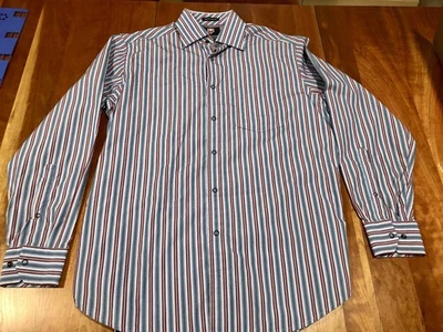 Camisa para hombre Victorinox manga larga mezcla de algodón frente a presión azul mediana Foto 1 de 4