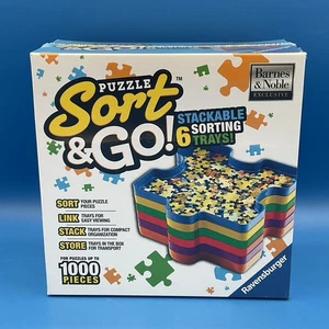 Ravensburger Sort & Go Puzzle Stapeln 6 Regenbogen Sortiertabletts für 1000 Teile - Bild 1 von 4