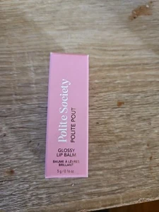 Polite Society Polite Pout glänzender Lippenbalsam Pink Grapefruit Neu im Karton - Bild 1 von 1