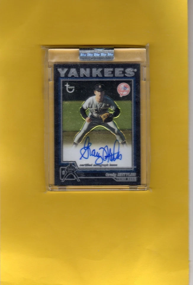 2004 TOPPS UNCIRCULATED CERTIFIED AUTO GRAIG NETTLES #TA-GN - Image 1 of 2