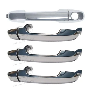 4pc Front Rear Left & Right Outer Door Handle Chrome For Hyundai i20 PB 2009 -15 - Picture 1 of 3