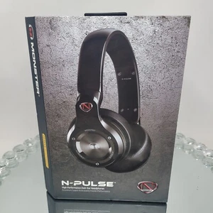Monster N-PULSE Noise Isolating Over-Ear Headphones w ControlTalk Midnight Black - Picture 1 of 13