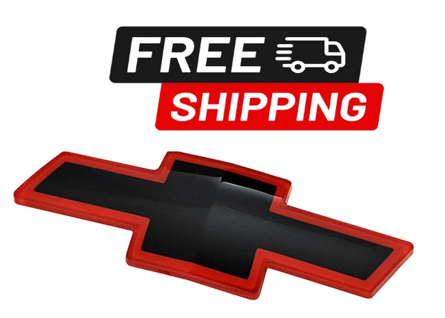 1997 1998 1999 2000 SILVERADO C1500 C2500 C3500 RED BLACK GRILLE EMBLEM 12543000 - Image 1 of 2