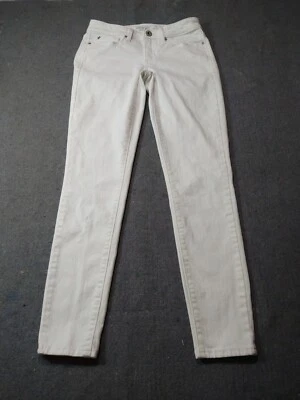 LEVIS DENIZEN Womens WHITE DOVE LOW RISE stretch JEGGINGS 26X29 Actual 25X27 - Image 1 of 4