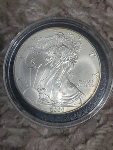 Moneda de un dólar American Silver Eagle Liberty 2000 1 oz. Plata fina .999 Y2K - Imagen 1 de 2