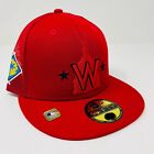New Era 59FIFTY MLB Washington Nationals Red US Capitol Fitted Hat Mens Size 7