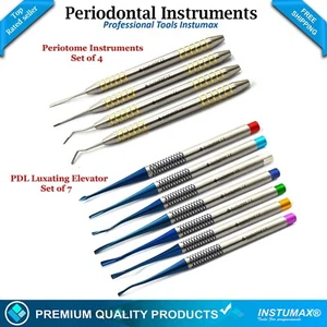11Pcs Periodontal Ligament Instruments PDL Elevator Periotome Implant Surgery CE - Picture 1 of 3