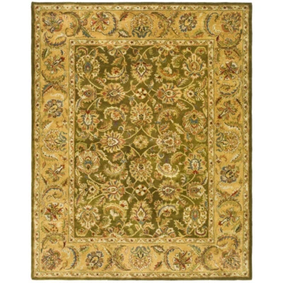 SAFAVIEH Classic CL758M Handmade Olive / Camel Rug - Image 1 of 4