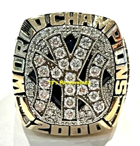 2000 NEW YORK YANKEES WORLD SERIES CHAMPIONS CHAMPIONSHIP RING BALFOUR 14K GOLD Cover
