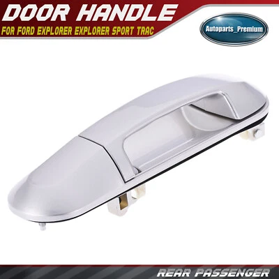 Manija de puerta exterior plateada para pasajero trasero para Ford Explorer Sport Trac Explorer Foto 1 de 4