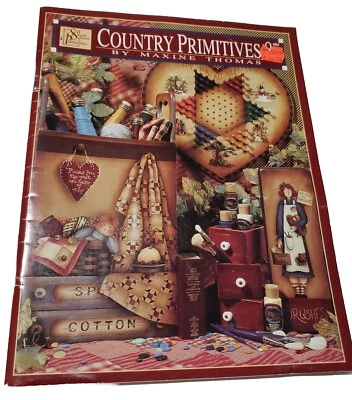 Country Primitives 8 By Maxine Thomas Tole Painting Instructions Folk Art 2000 - Image 1 of 4